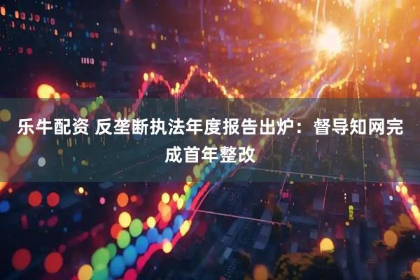乐牛配资 反垄断执法年度报告出炉：督导知网完成首年整改