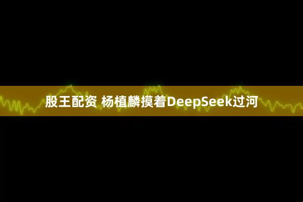 股王配资 杨植麟摸着DeepSeek过河