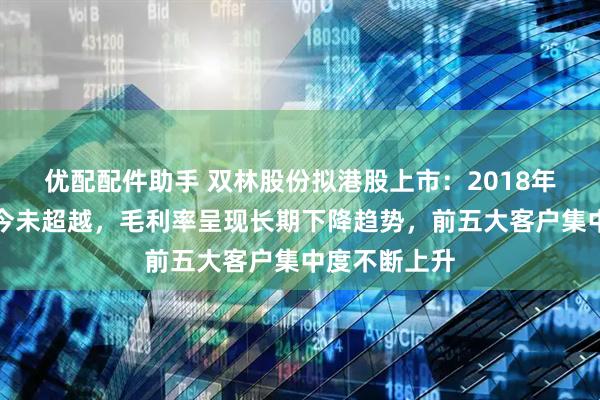 优配配件助手 双林股份拟港股上市:2018年营收高点至今未超越,毛利率呈现长期下降趋势,前五大客户集中度不断上升